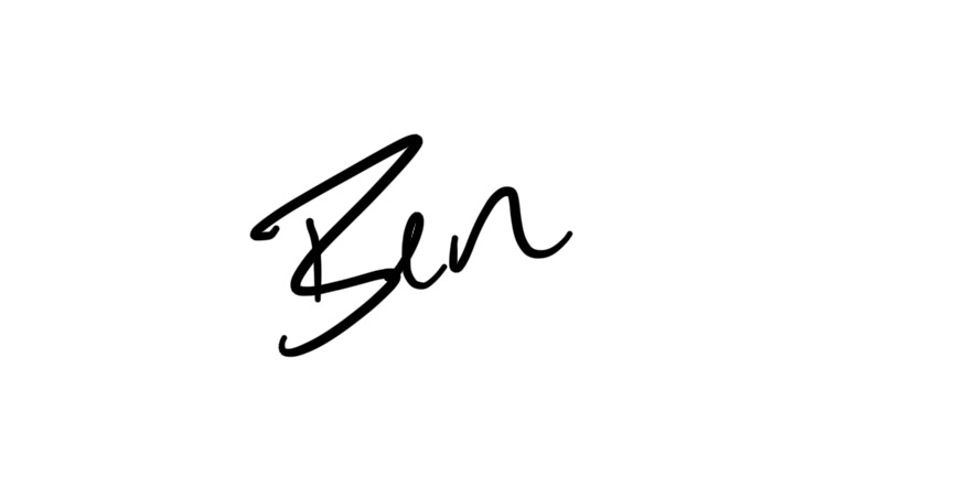 Ben’s handwritten signature